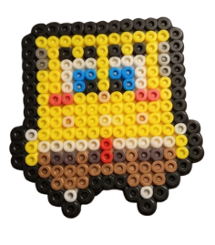 Molde de Hama Beads do Bob Esponja em Pixel Art