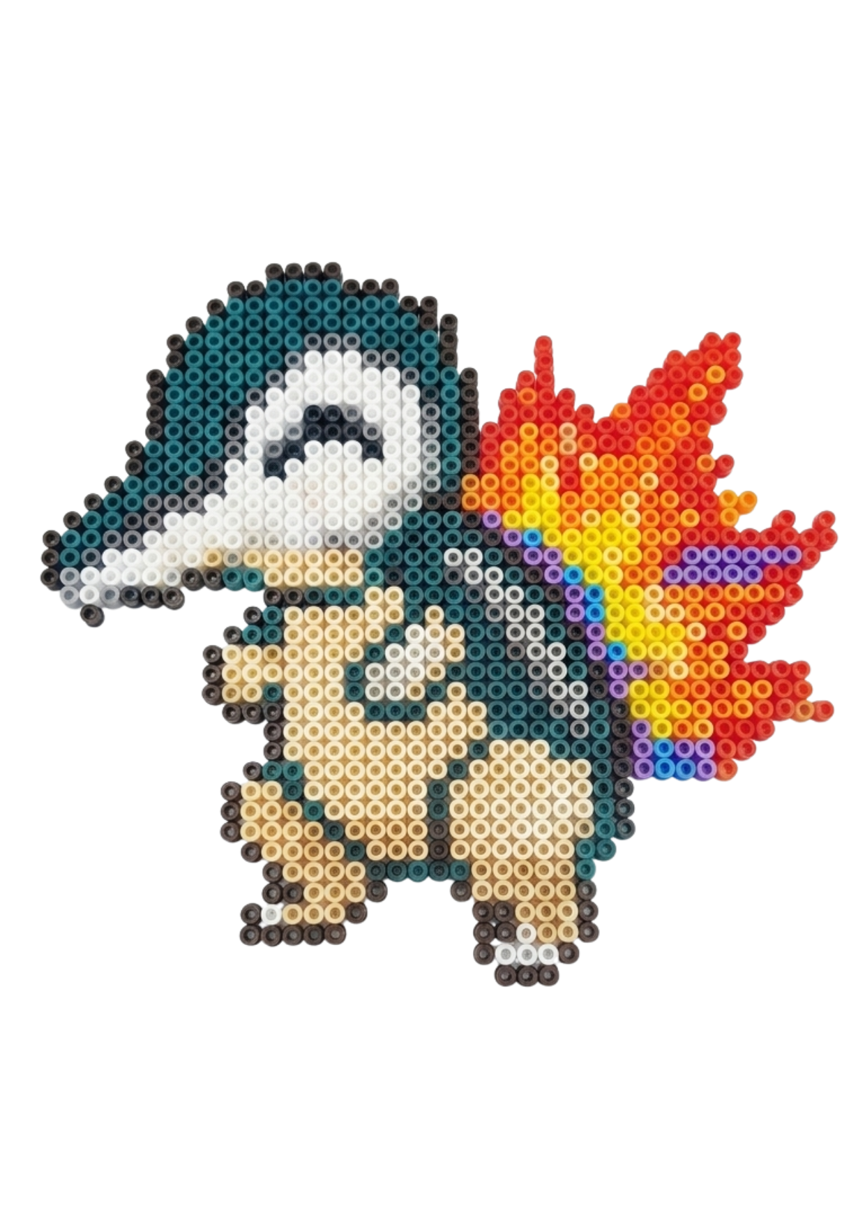 Molde Hama Beads Cyndaquil da coleção Pokémon