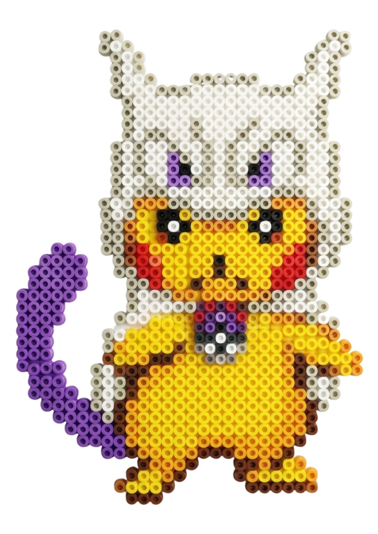 Molde Hama Beads Pikachu Mewtwo Cosplay da coleção Pokémon